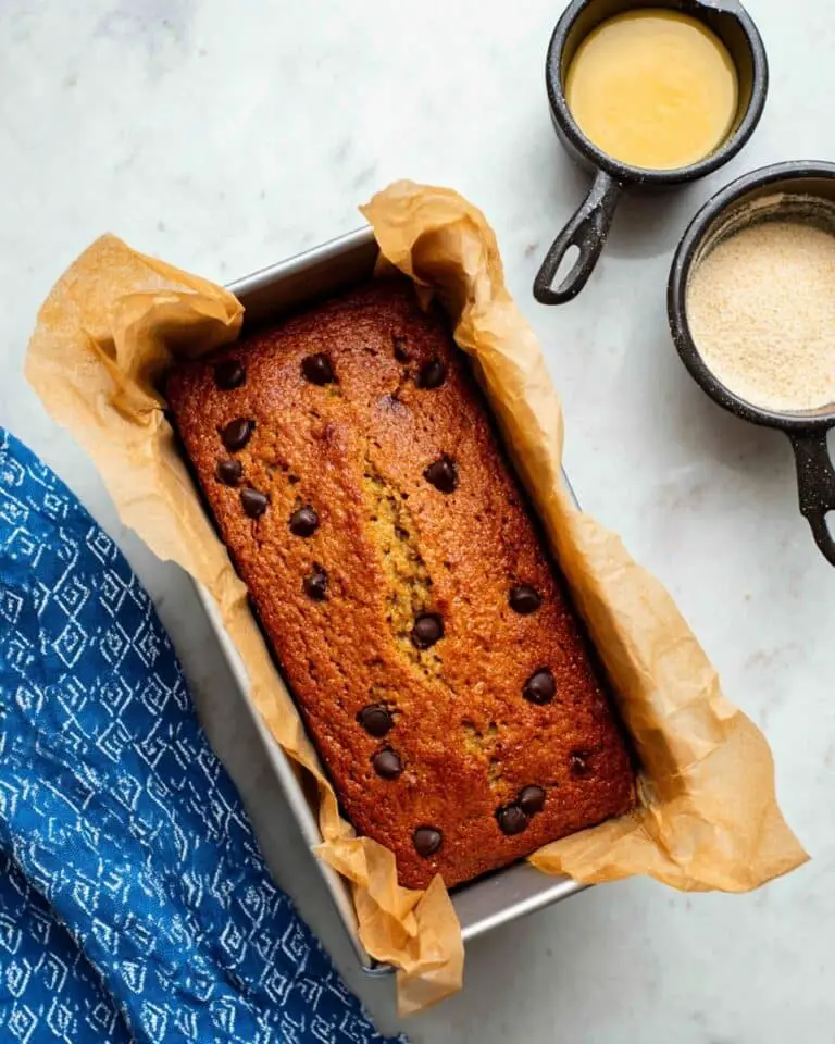 Almond Flour Applesauce Bread with Chocolate Chips Recipe