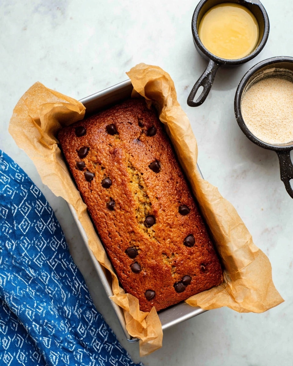 Almond Flour Applesauce Bread with Chocolate Chips Recipe