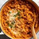 One Pot Creamy Tomato Beef Pasta Recipe