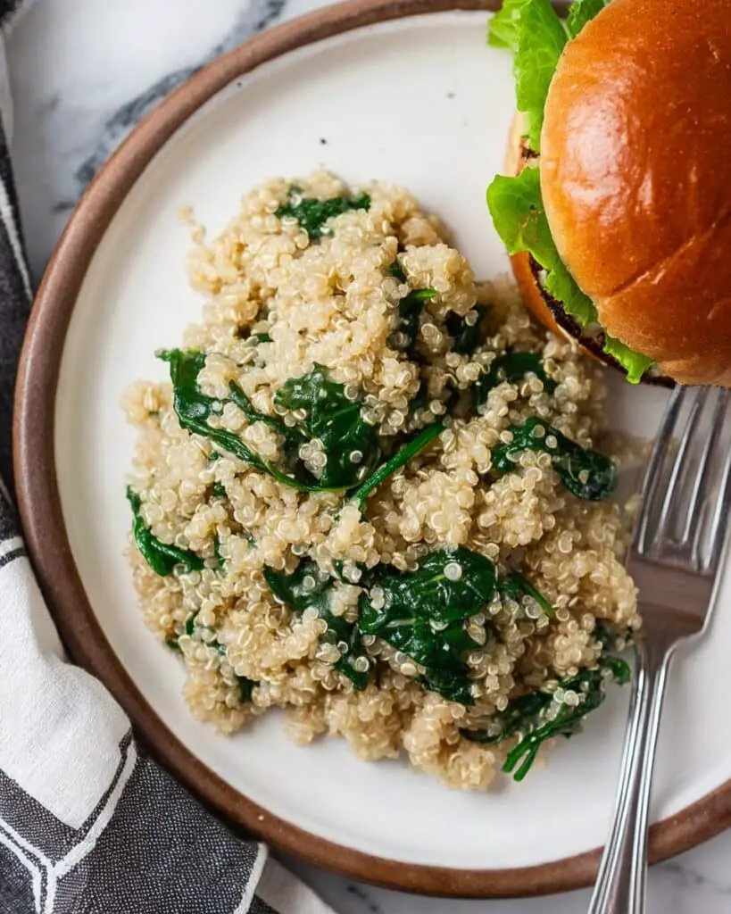 Spinach Parmesan Quinoa Recipe