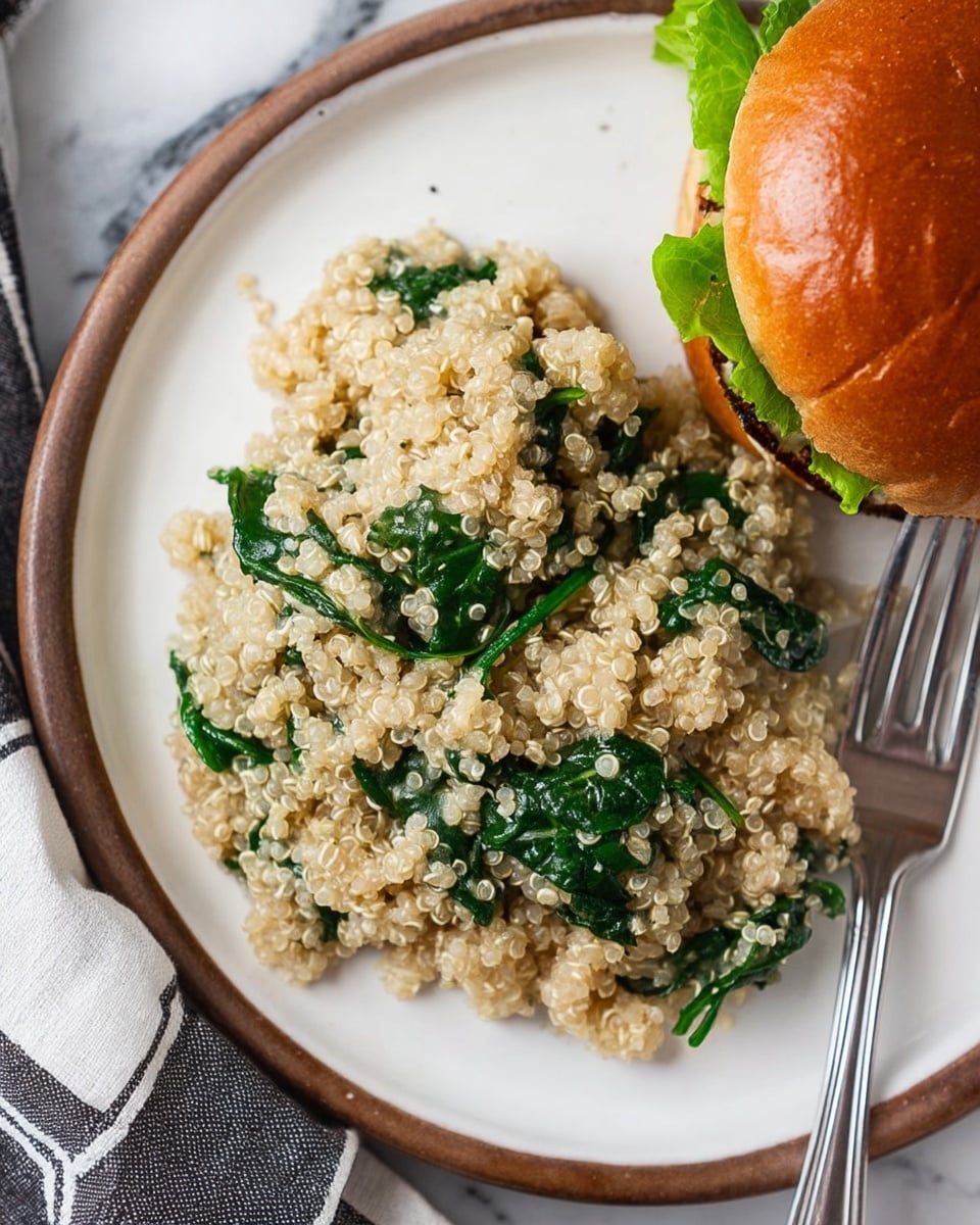 Spinach Parmesan Quinoa Recipe