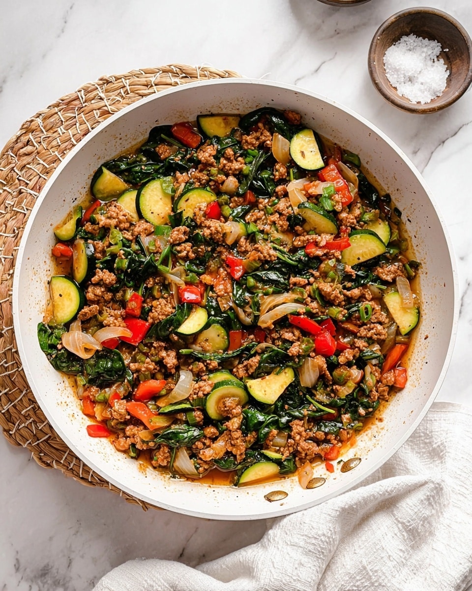 Easy Ground Turkey and Zucchini Skillet Recipe