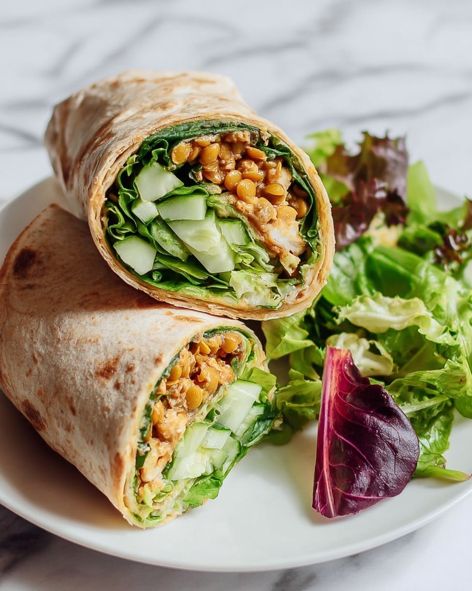 Garlic Chili Lentil Wraps Recipe