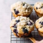 Blueberry Muffin Cookies with Crumb Topping and Optional Icing Recipe