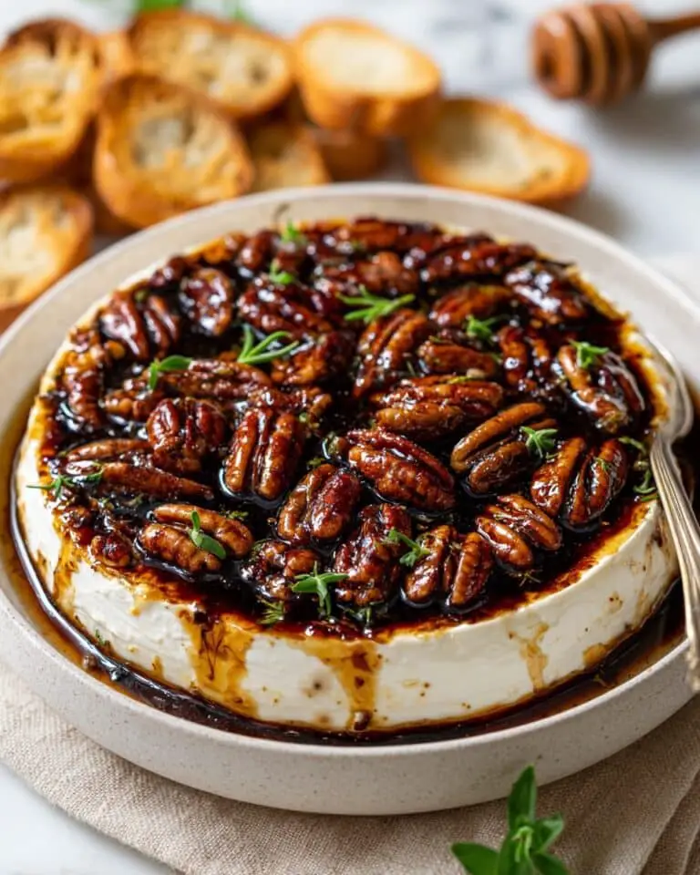 Baked Feta Dip with Fig Preserves and Toasted Pecans Recipe