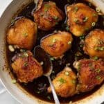 Soy Braised Chicken Thighs with Spiced Broth and Crispy Skin Recipe