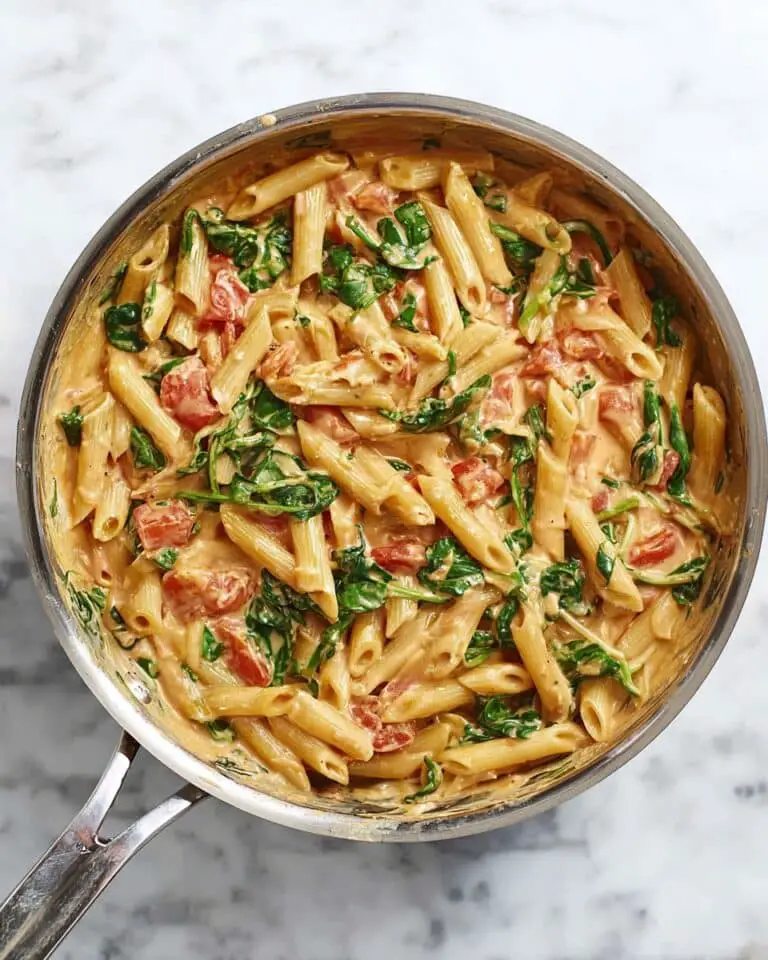 Creamy Tomato and Spinach Pasta Recipe