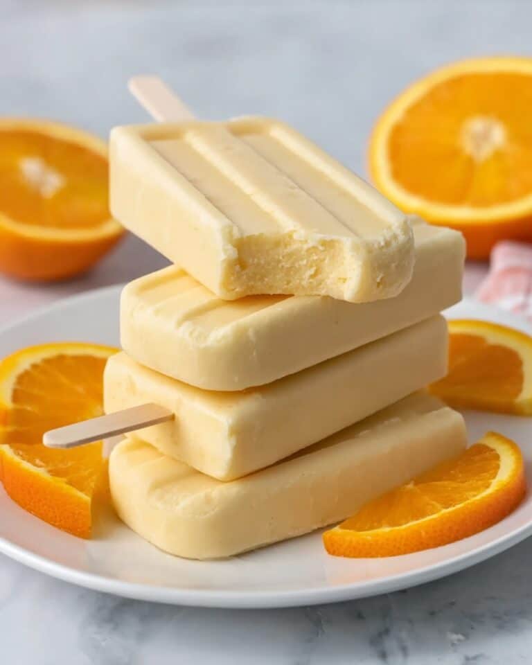 Orange Creamsicle Popsicles (Easy, Healthy!) Recipe