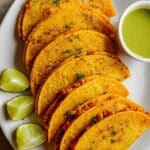 Crispy Buffalo White Bean Tacos (Vegan) Recipe