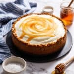 Honey Cheesecake with Salted Honey Topping Recipe