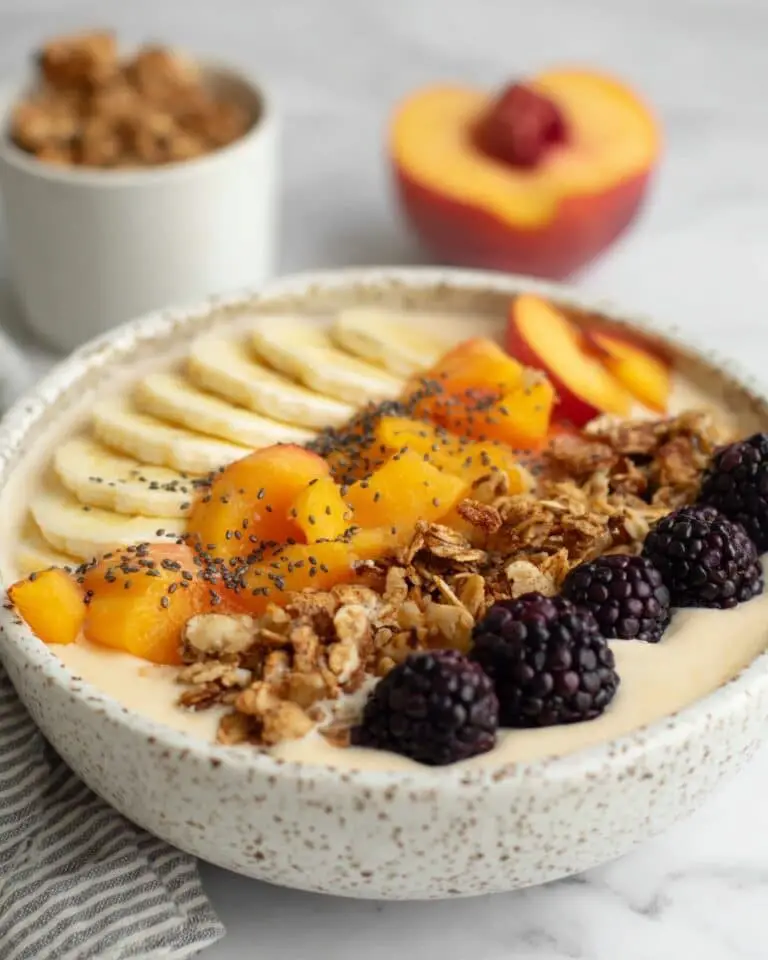 Peach Smoothie Bowls Recipe