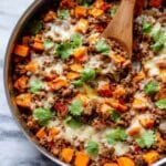 Southwest Ground Beef and Sweet Potato Skillet Recipe
