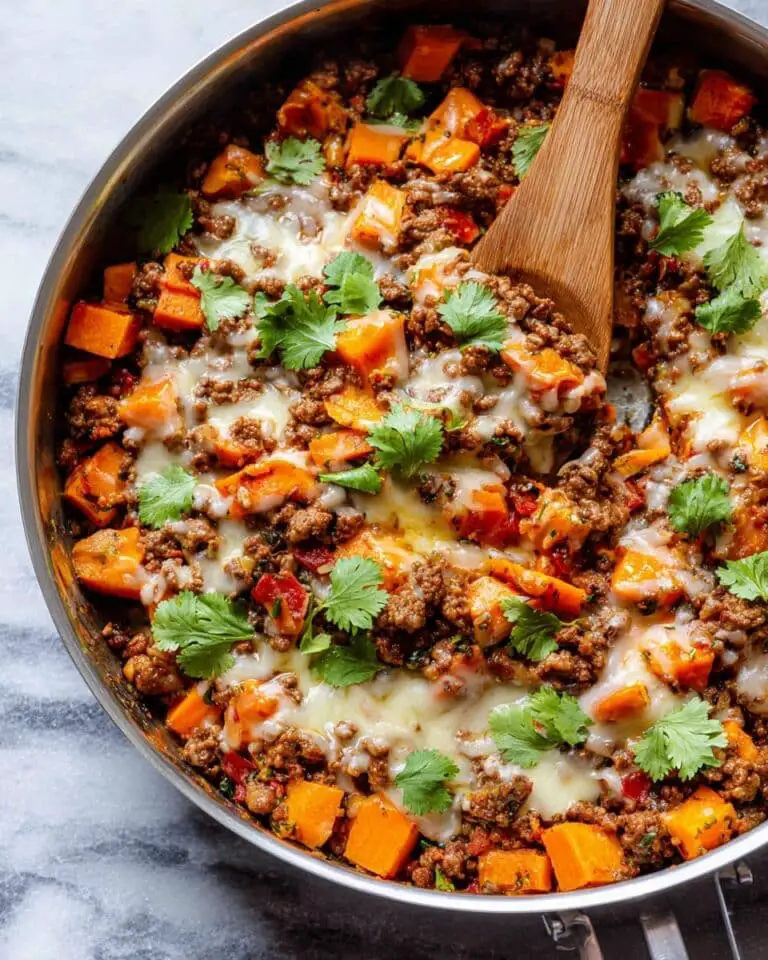 Southwest Ground Beef and Sweet Potato Skillet Recipe