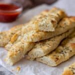 Sourdough Cheesy Breadsticks Recipe