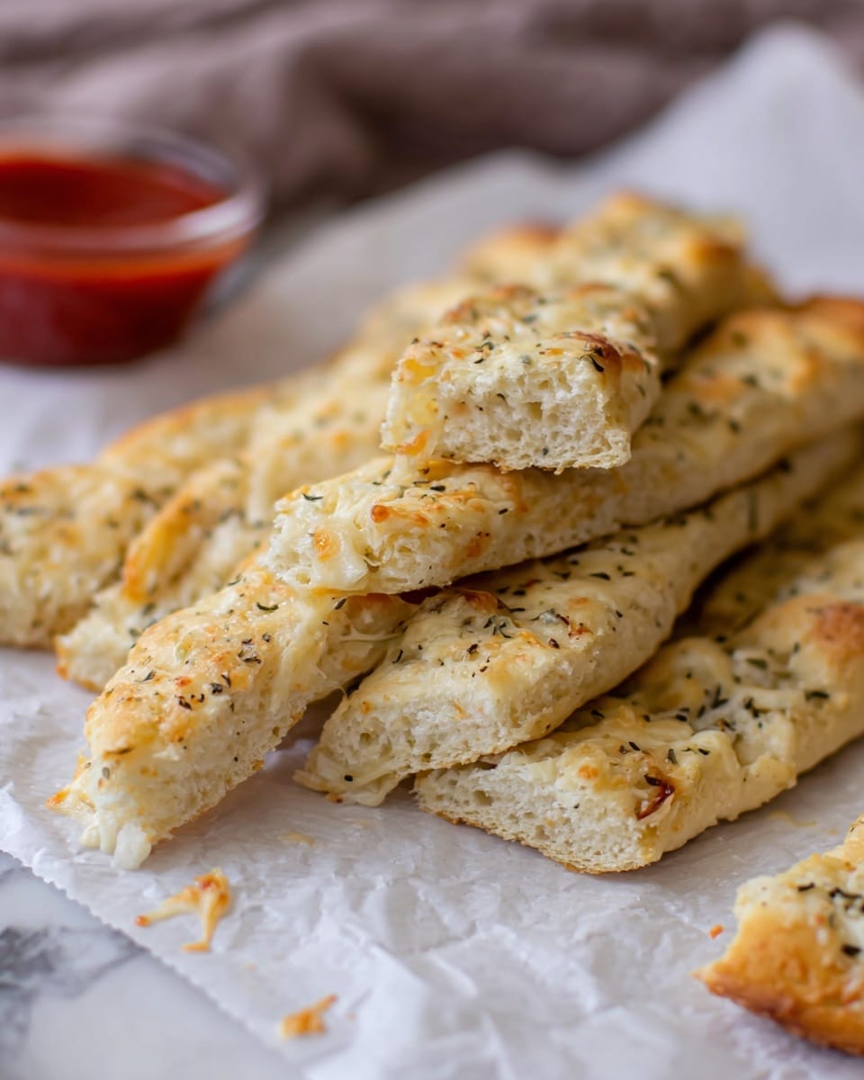 Sourdough Cheesy Breadsticks Recipe
