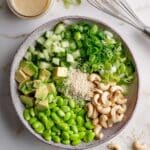Cucumber Edamame Salad with Creamy Miso Dressing Recipe