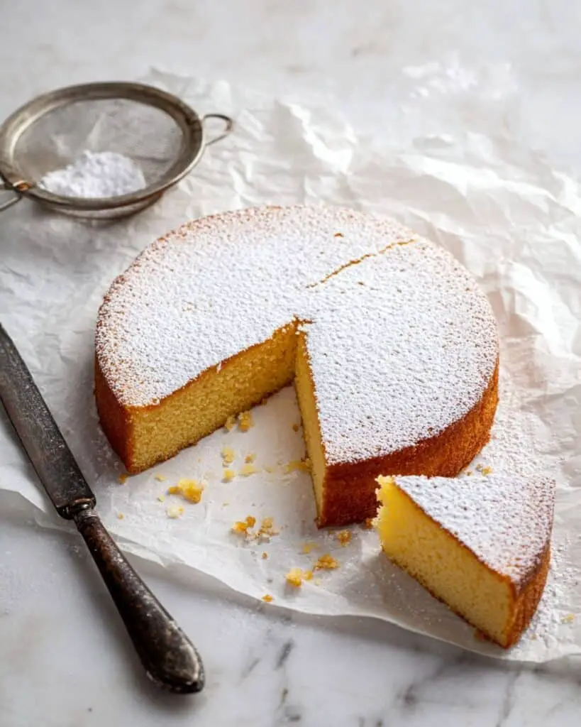 Moist and Lemony Polenta Cake Recipe