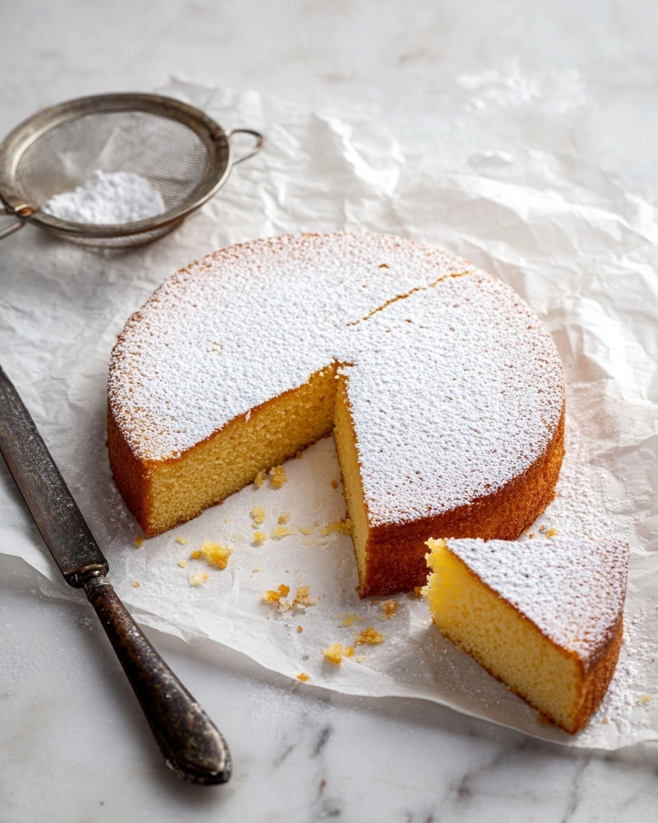 Moist and Lemony Polenta Cake Recipe